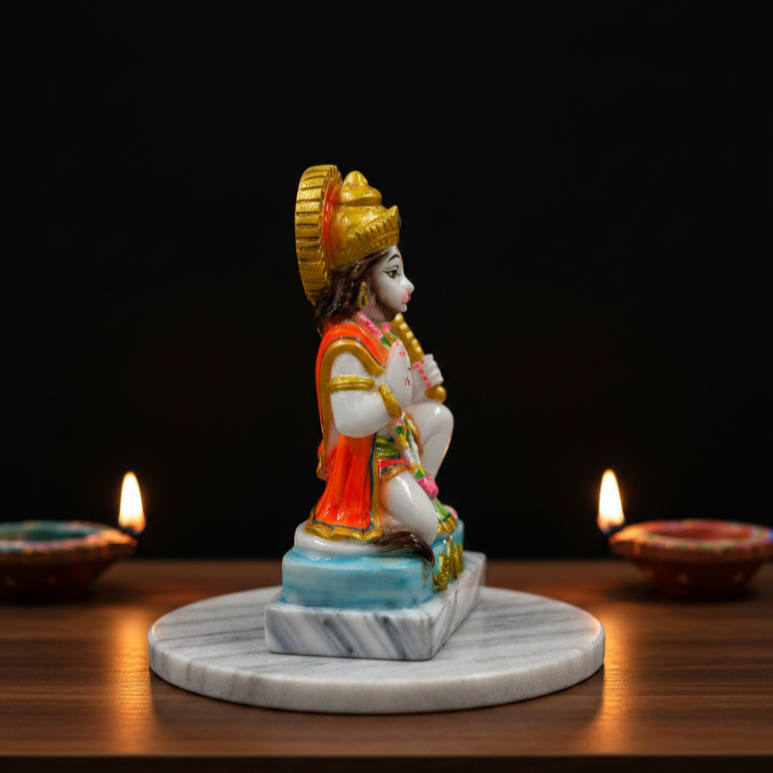 Aashirwad Hanuman Idol | Marble Dust