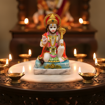 Aashirwad Hanuman Idol | Marble Dust
